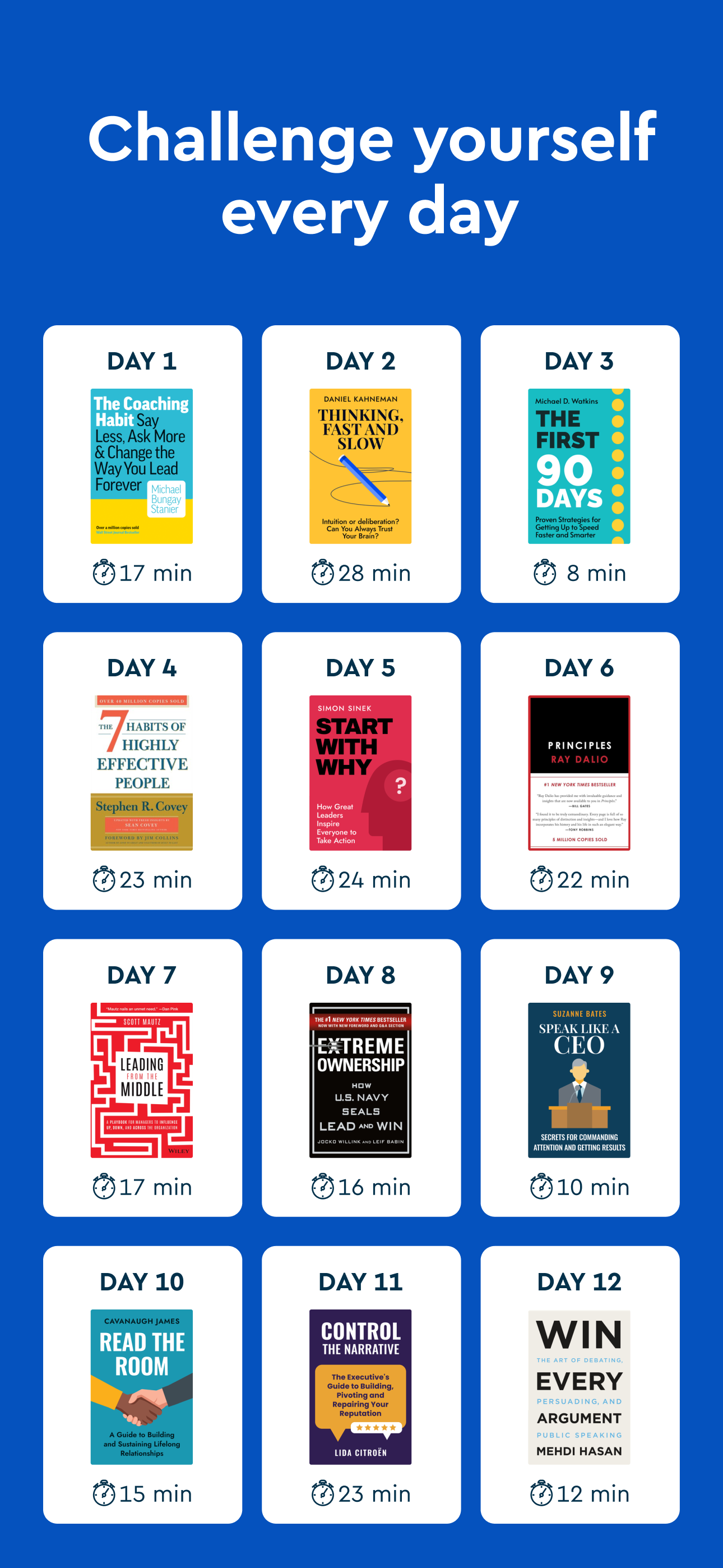 اسکرین شات 3 برنامه Blinkist: Book Summaries Daily