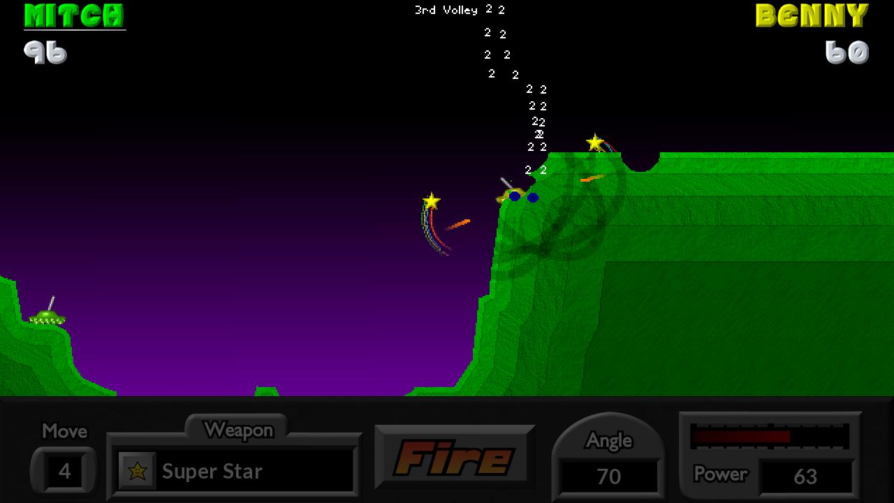 اسکرین شات بازی Pocket Tanks 4