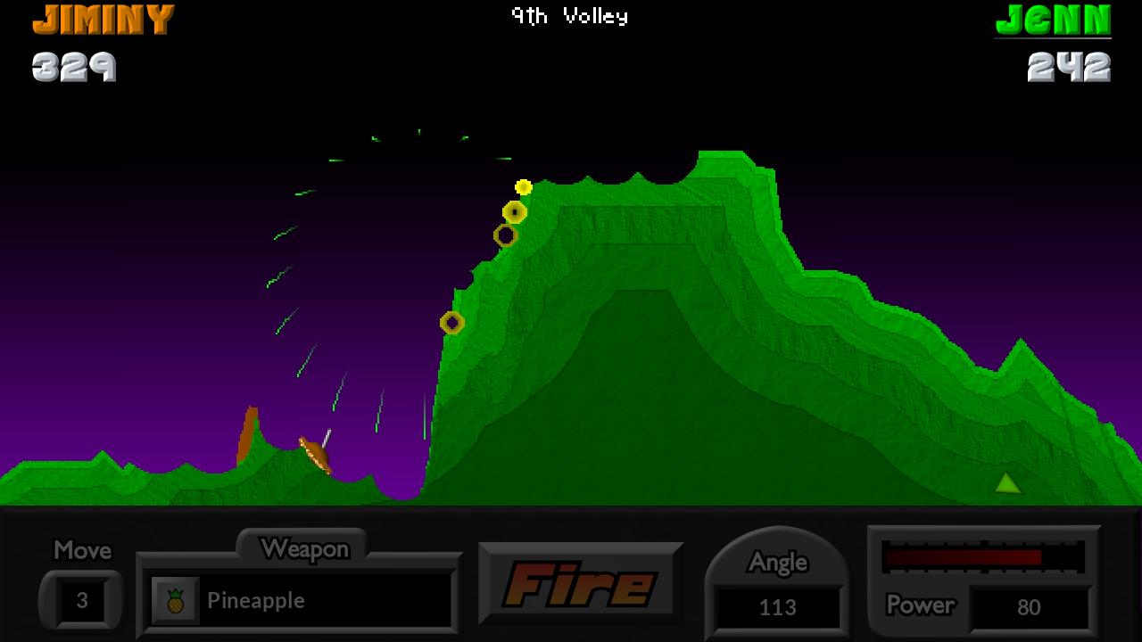 اسکرین شات بازی Pocket Tanks 8