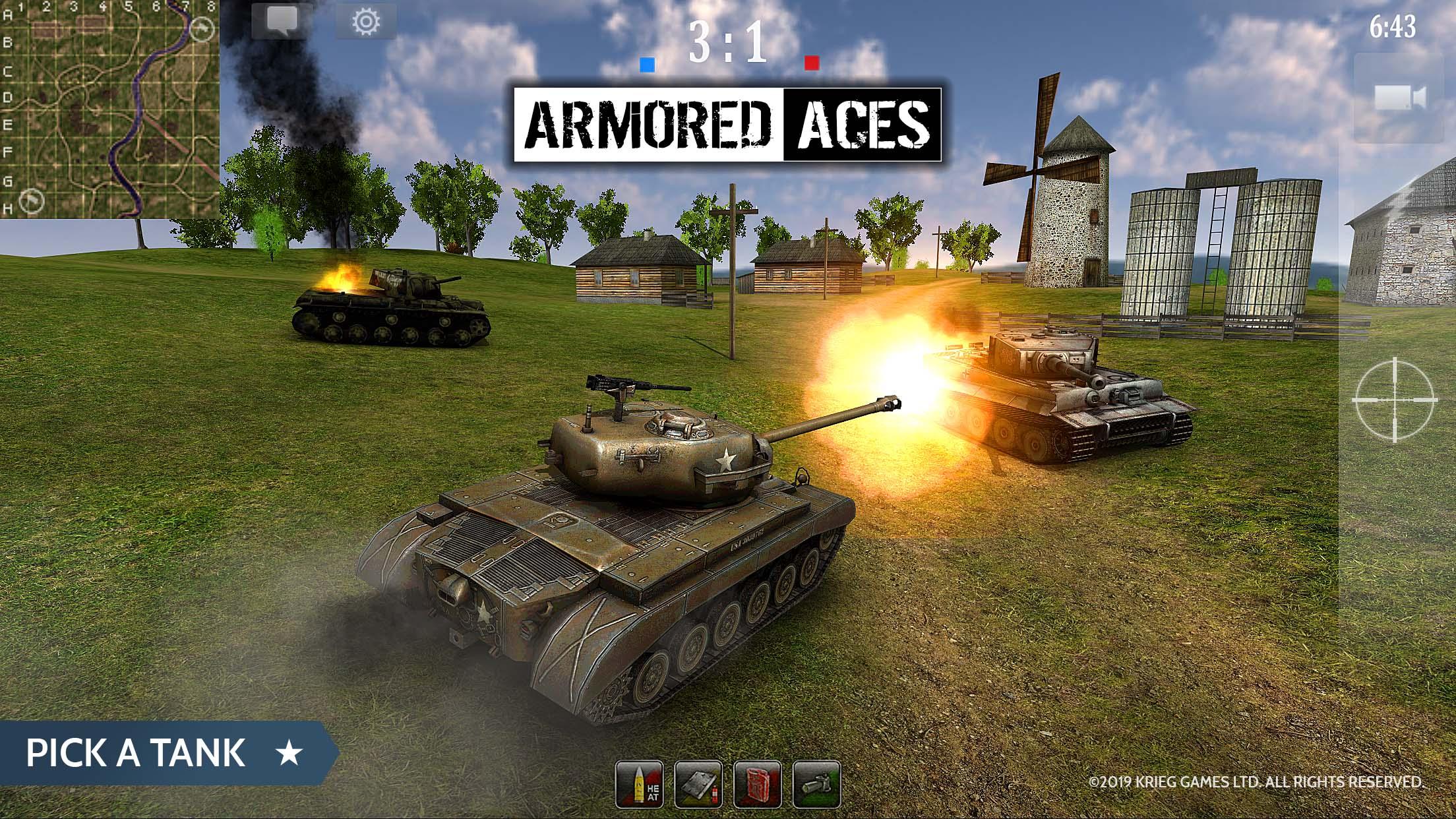 اسکرین شات 1 بازی Armored Aces - Tank War