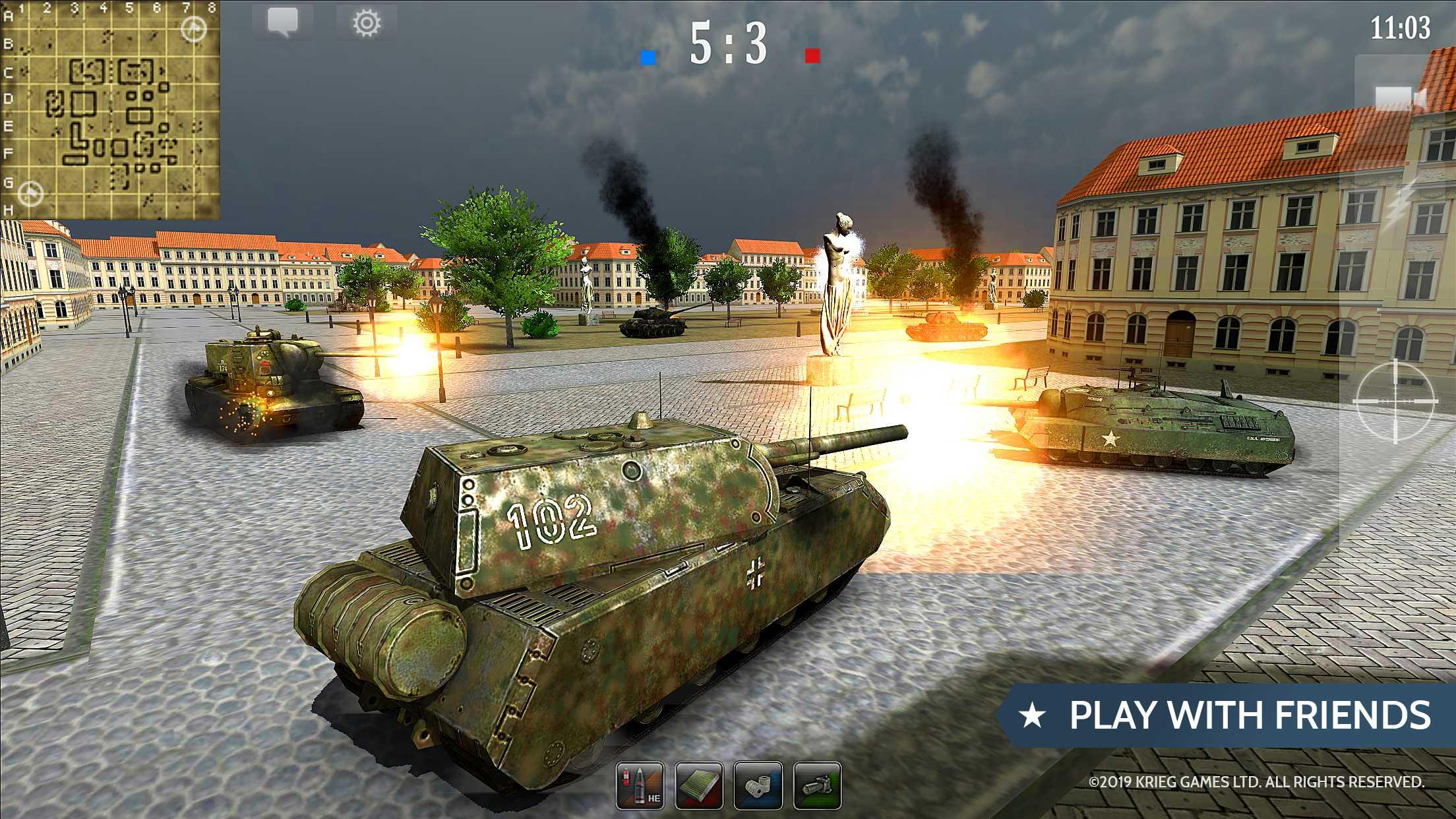 اسکرین شات 3 بازی Armored Aces - Tank War