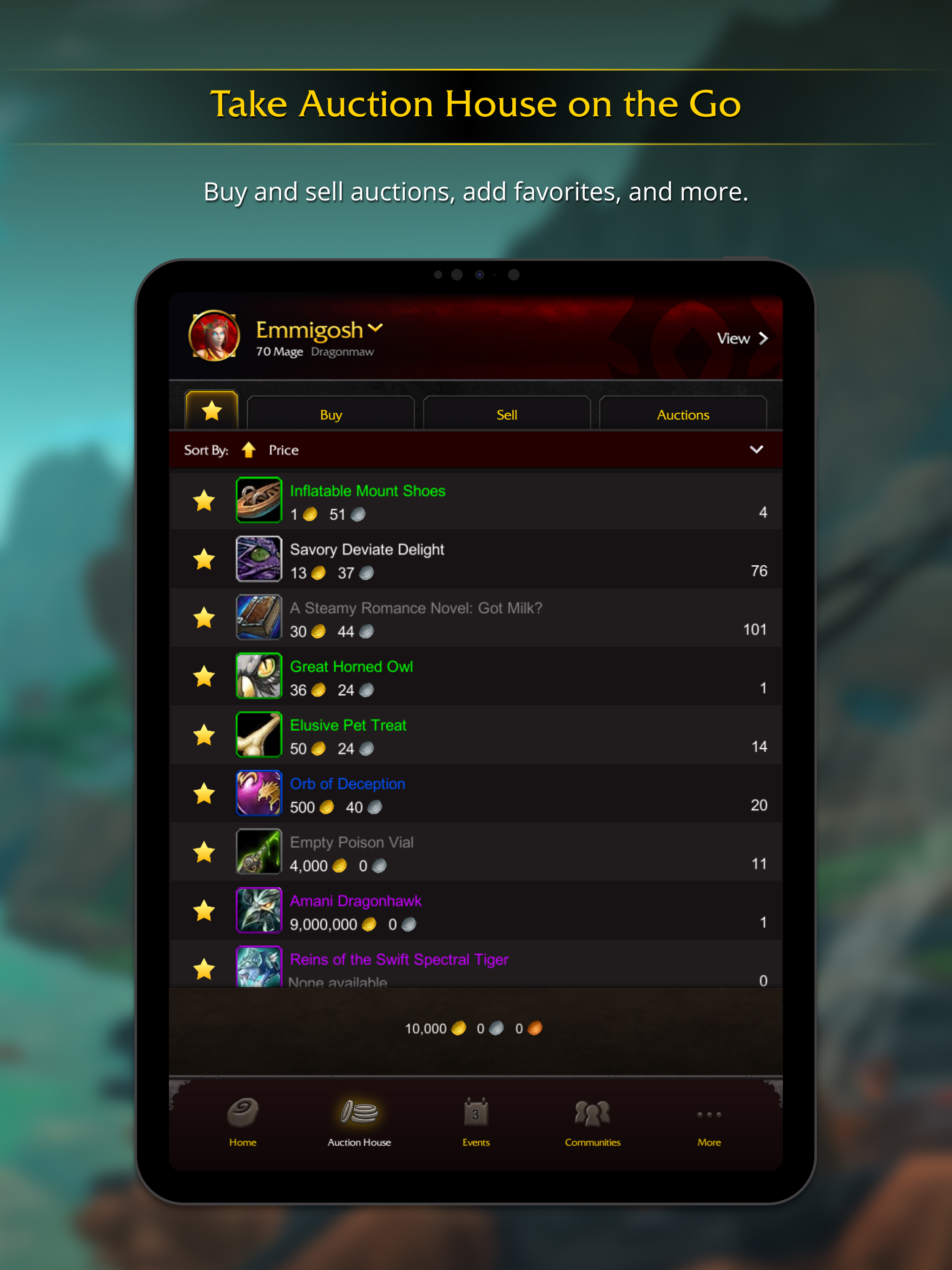 اسکرین شات 2 برنامه WoW Companion