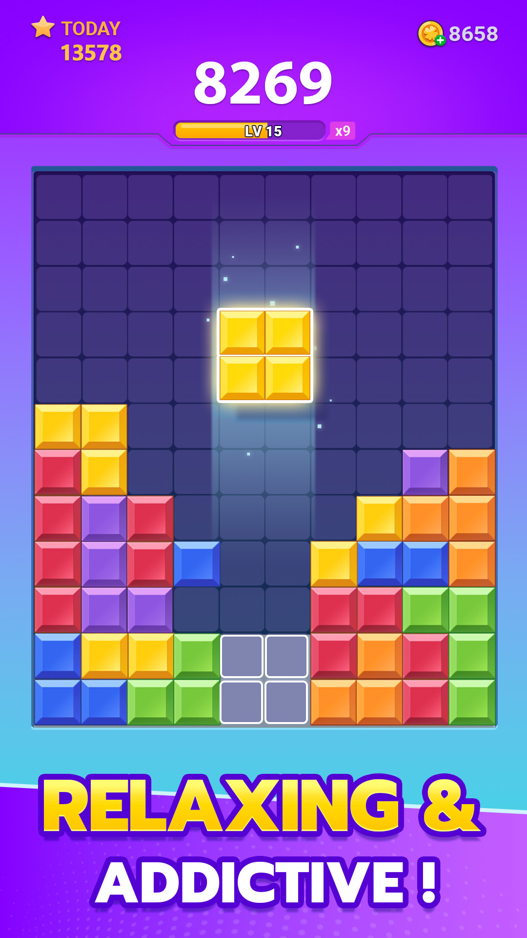 اسکرین شات 1 بازی Block Puzzle Crush: Jewel Game