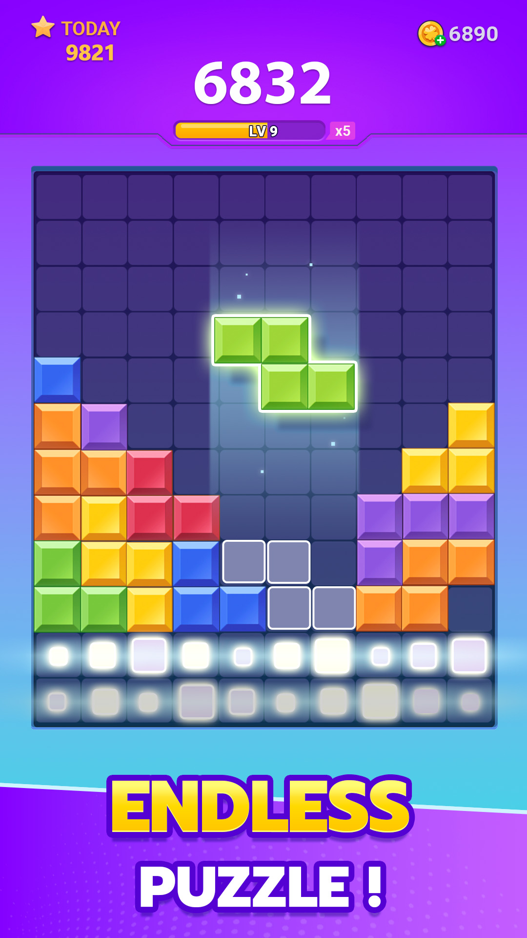 اسکرین شات 4 بازی Block Puzzle Crush: Jewel Game