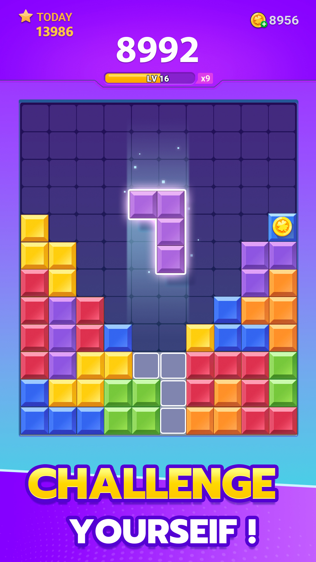 اسکرین شات 2 بازی Block Puzzle Crush: Jewel Game