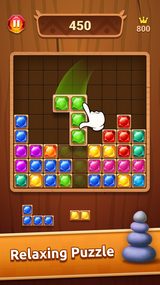 اسکرین شات 1 بازی Block Puzzle Jewel: Blast Game