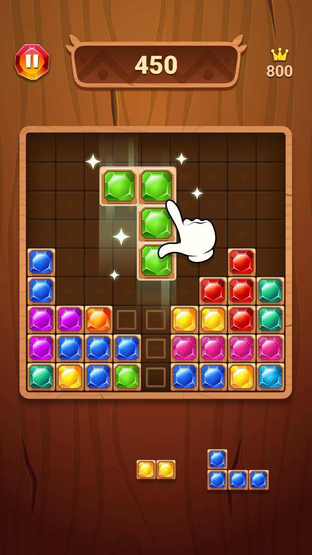 اسکرین شات 1 بازی Block Puzzle Jewel: Blast Game
