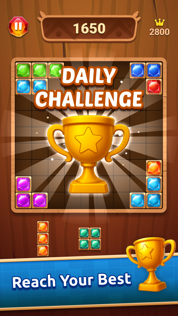 اسکرین شات 5 بازی Block Puzzle Jewel: Blast Game