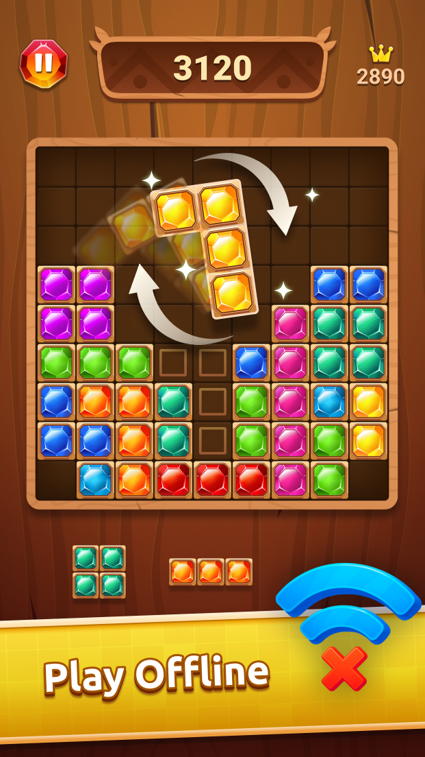 اسکرین شات 4 بازی Block Puzzle Jewel: Blast Game
