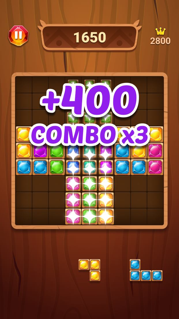 اسکرین شات 4 بازی Block Puzzle Jewel: Blast Game