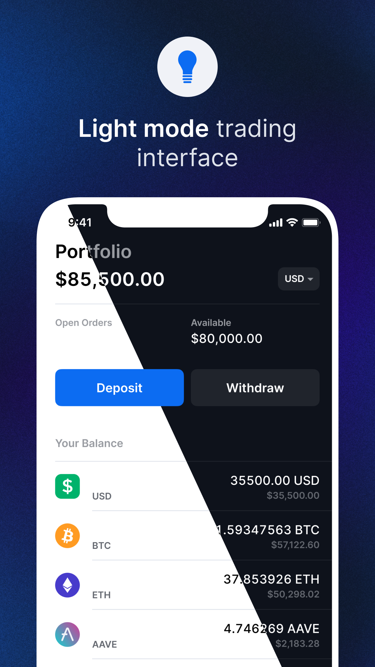 اسکرین شات 6 برنامه Blockchain.com Exchange