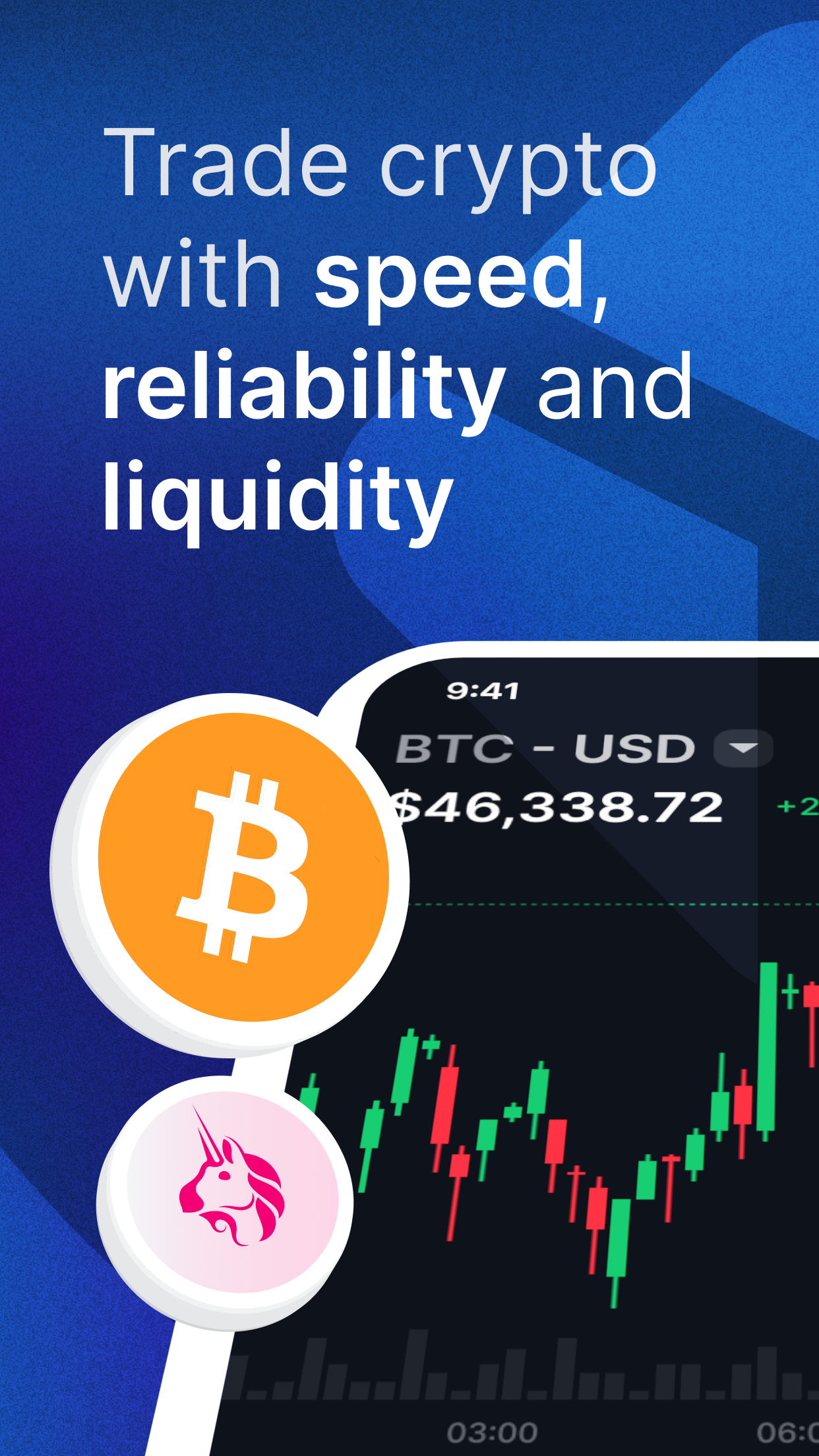 اسکرین شات 1 برنامه Blockchain.com Exchange