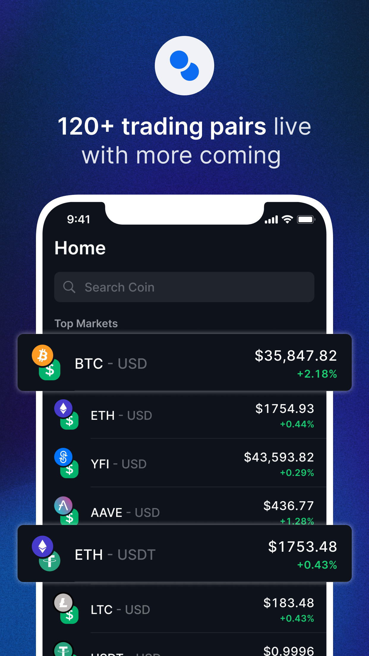 اسکرین شات 3 برنامه Blockchain.com Exchange