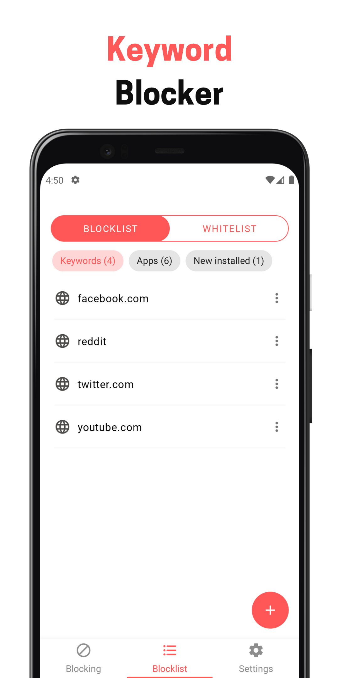 اسکرین شات 3 برنامه BlockerHero - Porn Blocker