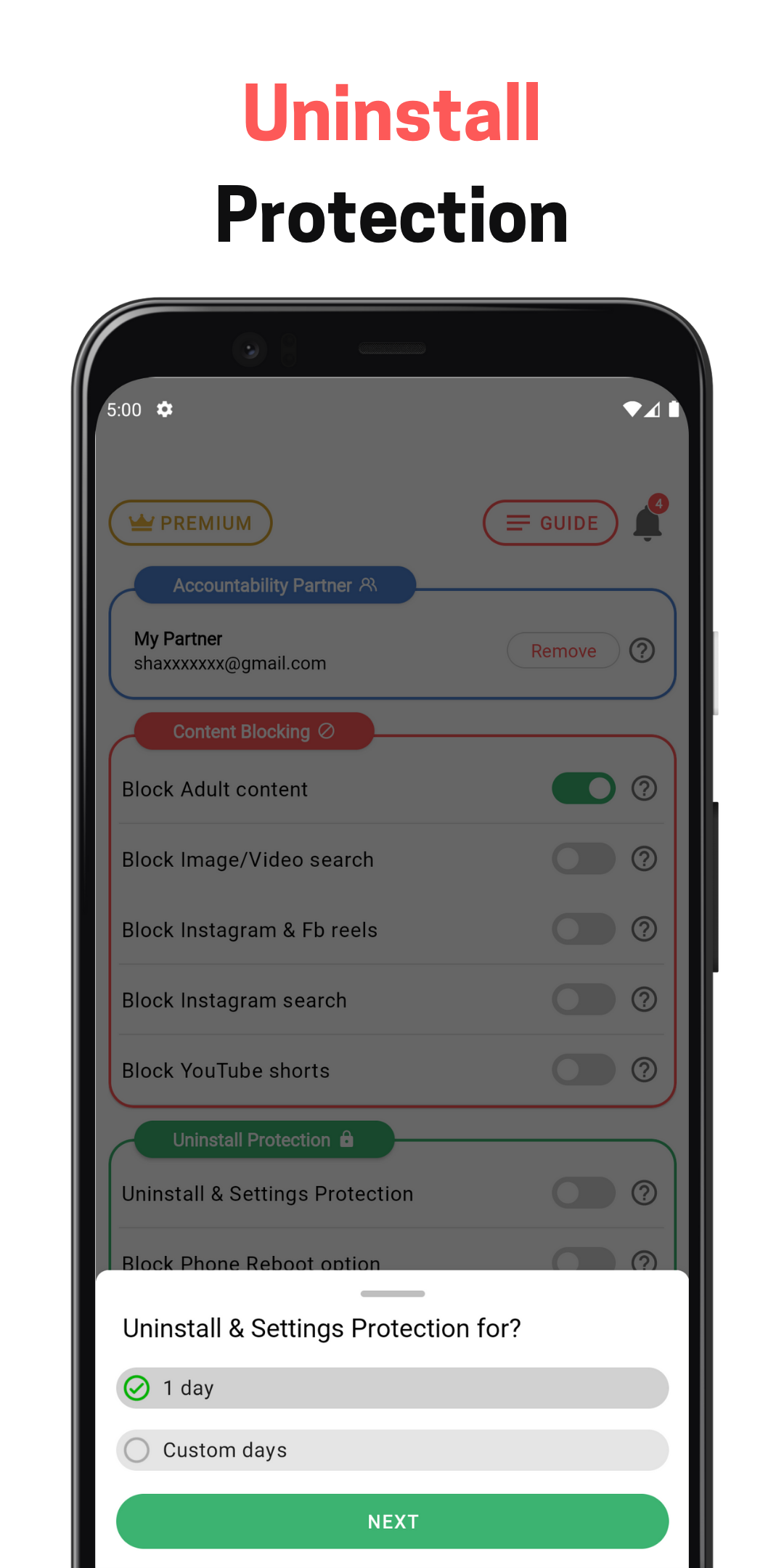 اسکرین شات 2 برنامه BlockerHero - Porn Blocker