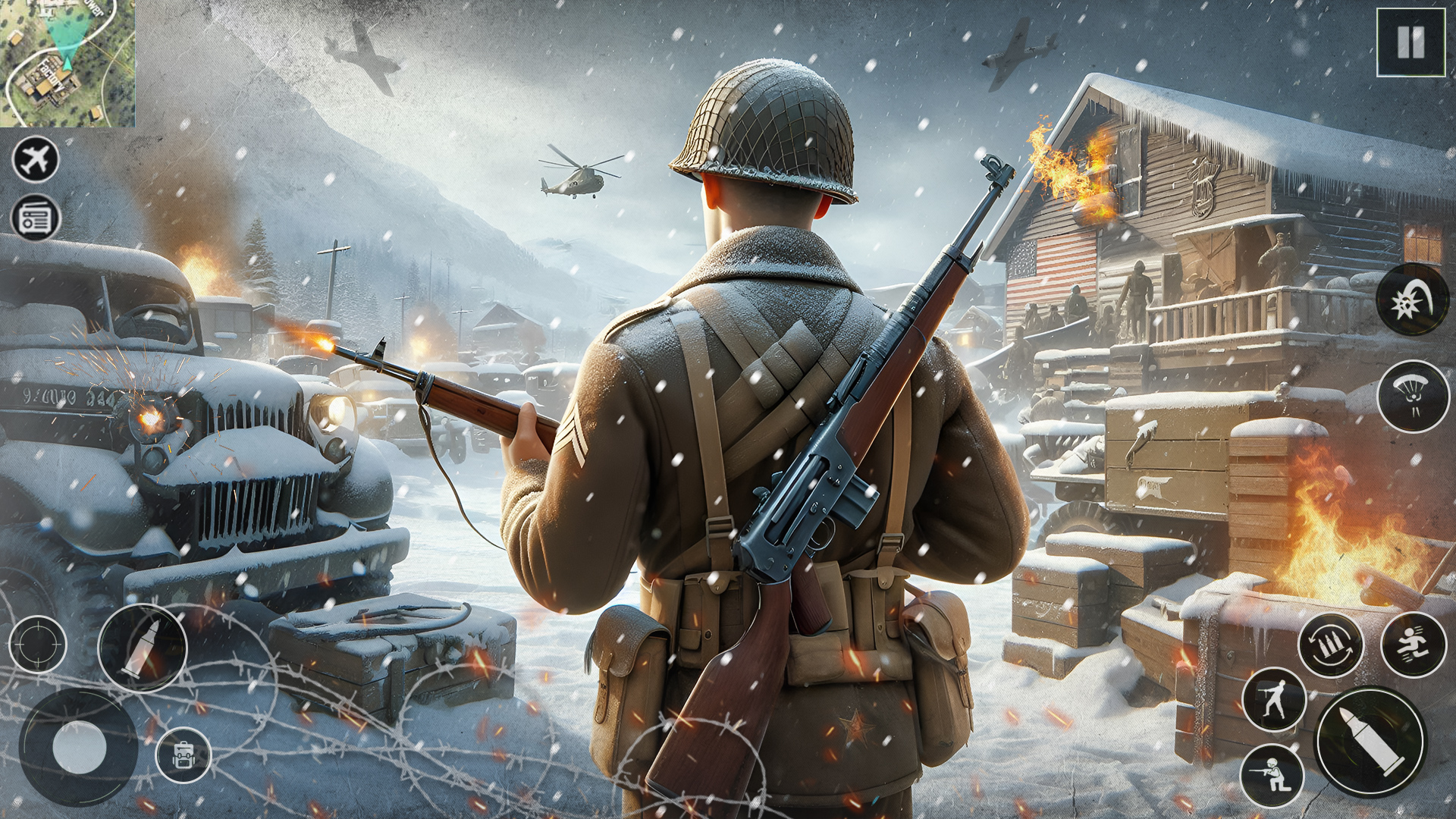 اسکرین شات 4 بازی World War 2 Sniper Hero Games