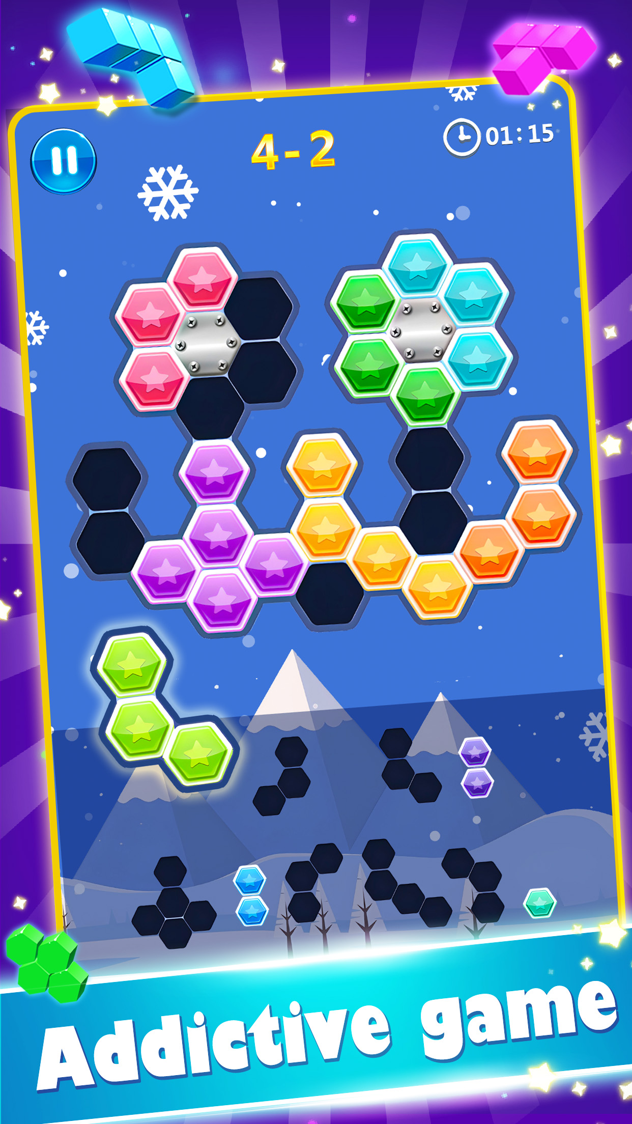 اسکرین شات 3 بازی Block Gems: Block Puzzle Games