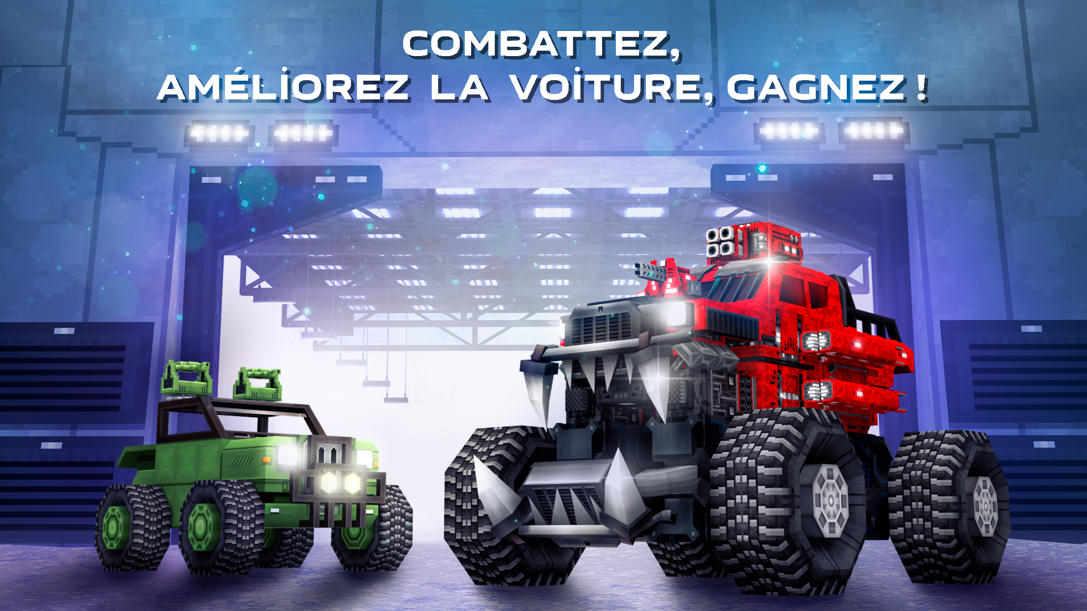اسکرین شات 4 بازی Blocky Cars jeu de tank & pvp
