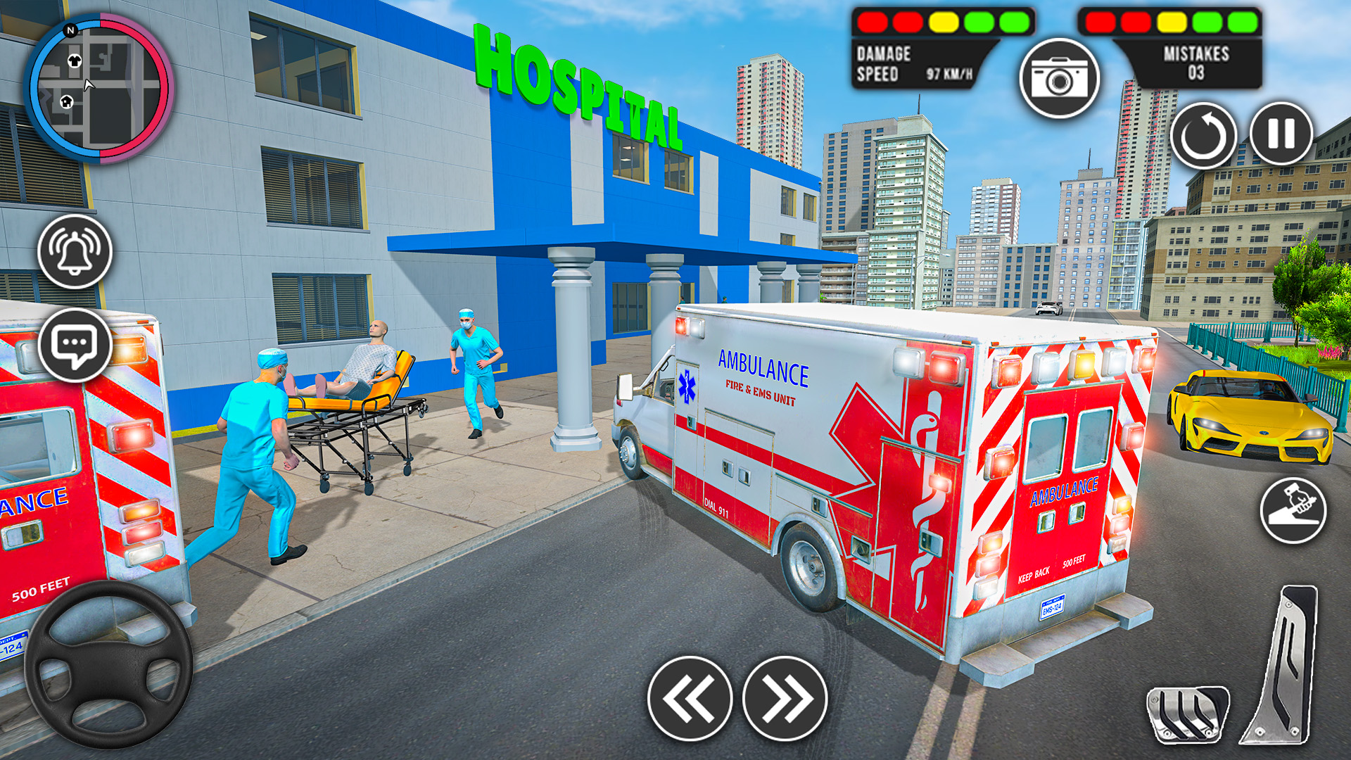 اسکرین شات 5 بازی Ambulance Rescue:Hospital Game