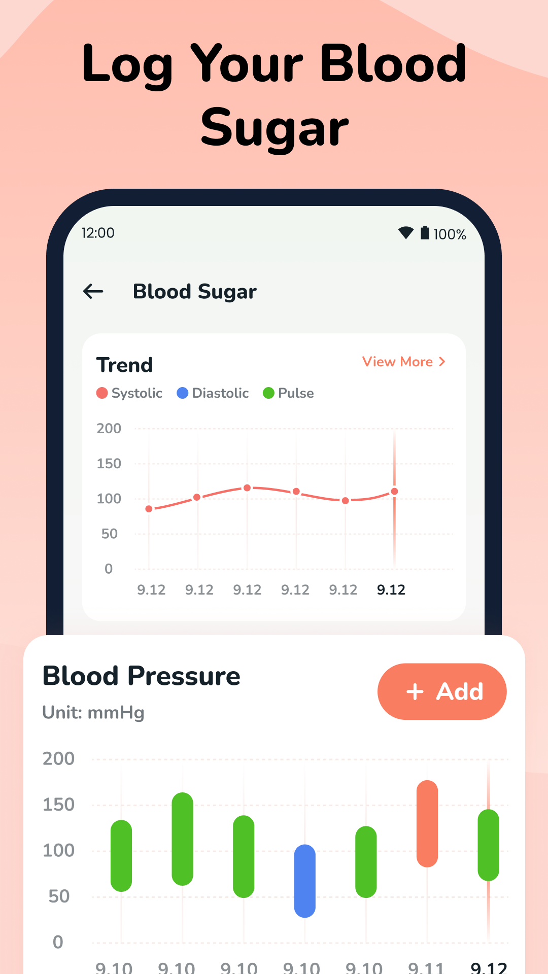 اسکرین شات 4 برنامه Health Tracker: Blood Pressure