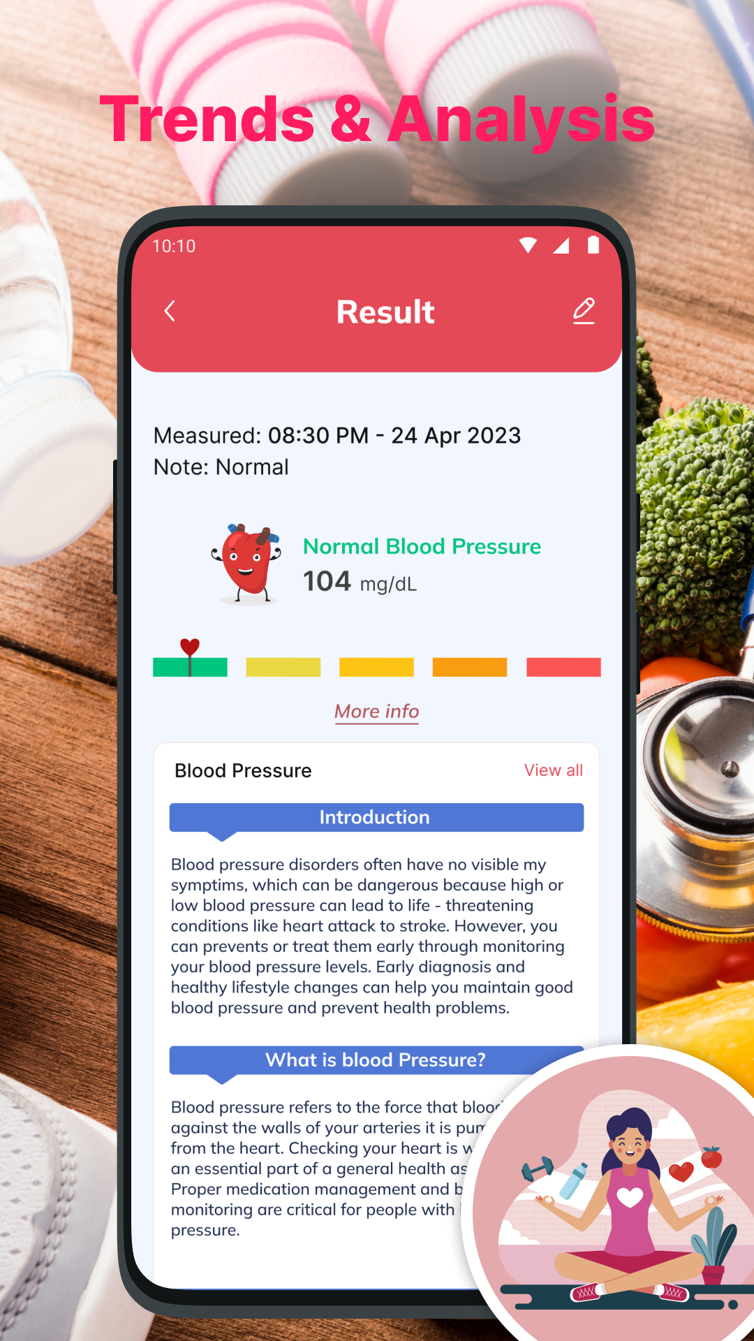 اسکرین شات 5 برنامه Blood Pressure App: Bp Log