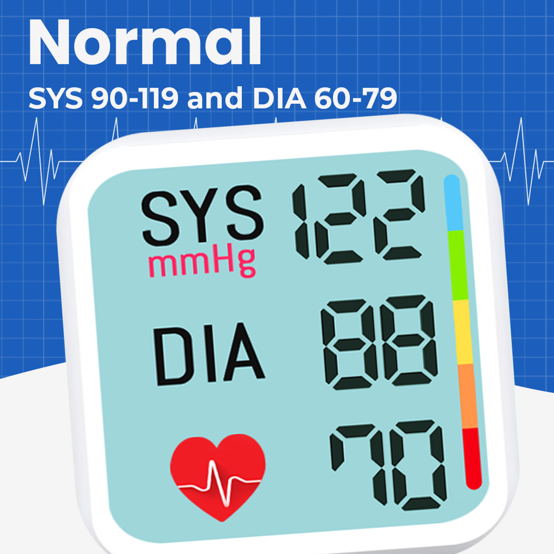 اسکرین شات 1 برنامه Blood Pressure BPM Tracker