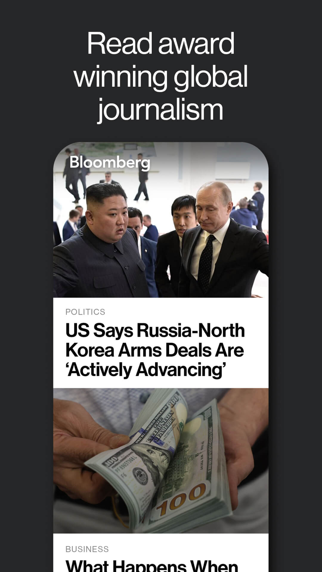 اسکرین شات 2 برنامه Bloomberg: Finance Market News