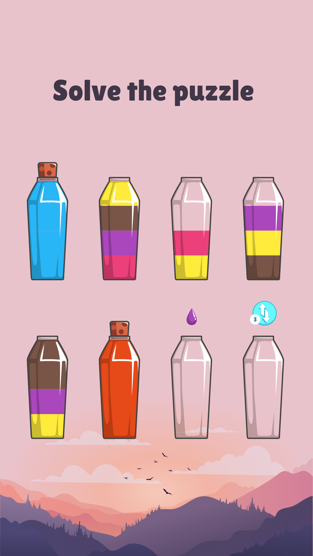 اسکرین شات 3 بازی Cups Color - Water Sort Puzzle