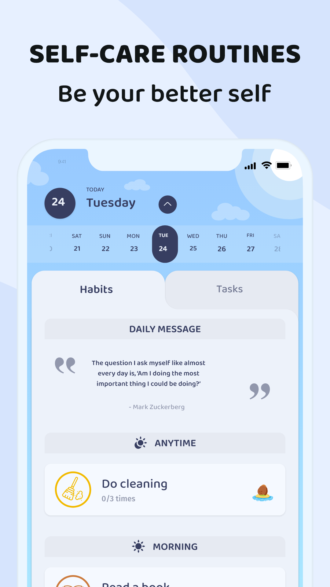 اسکرین شات 2 برنامه Rabit: Habit Tracker & Planner