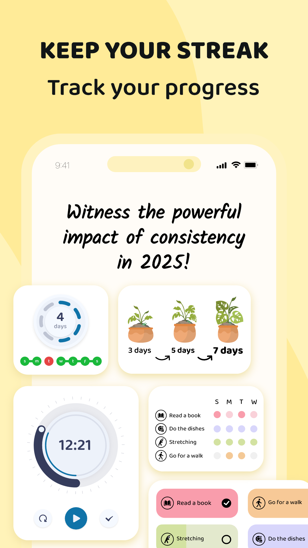 اسکرین شات 4 برنامه Rabit: Habit Tracker & Planner