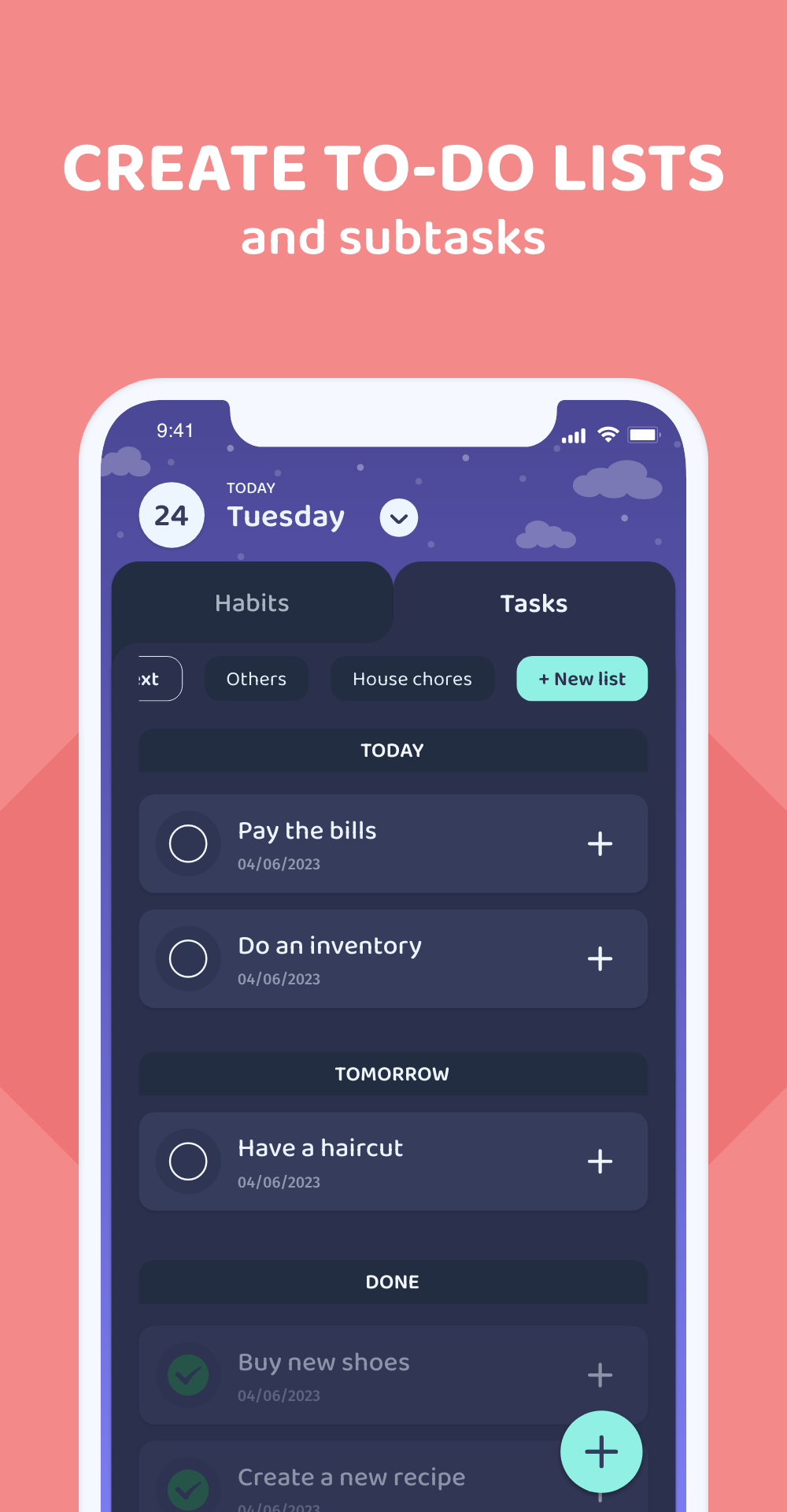 اسکرین شات 2 برنامه Rabit: Habit Tracker & Planner