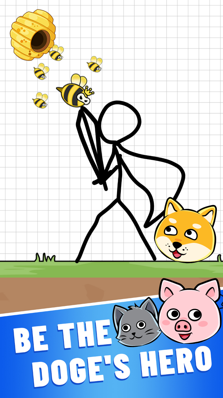 اسکرین شات 1 بازی Save My Pets: Doge Rescue
