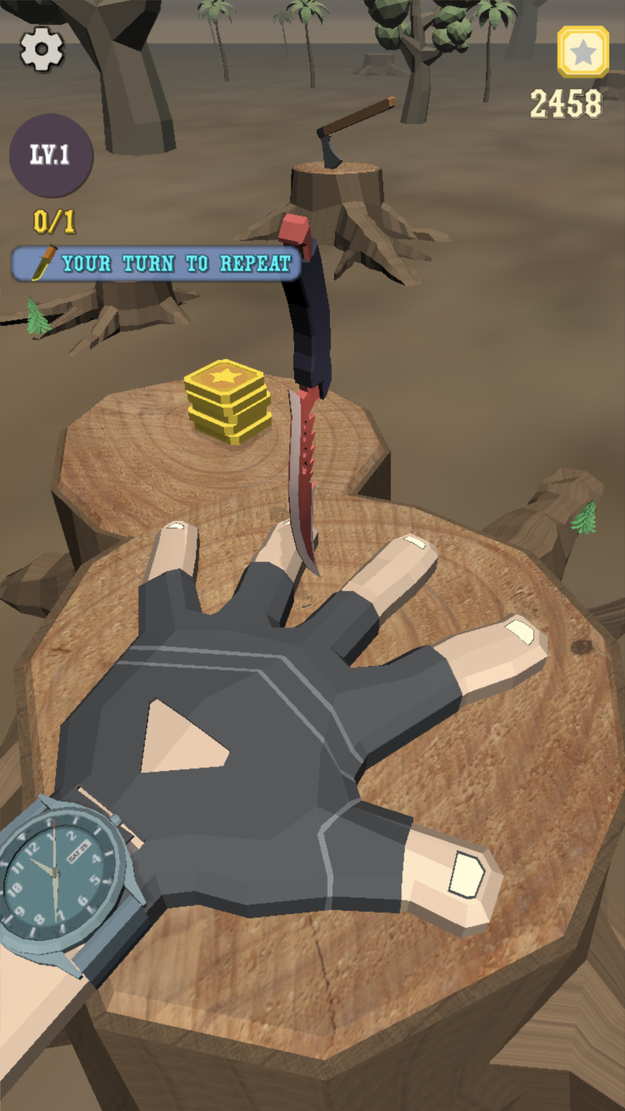 اسکرین شات 2 بازی Knife Finger Game