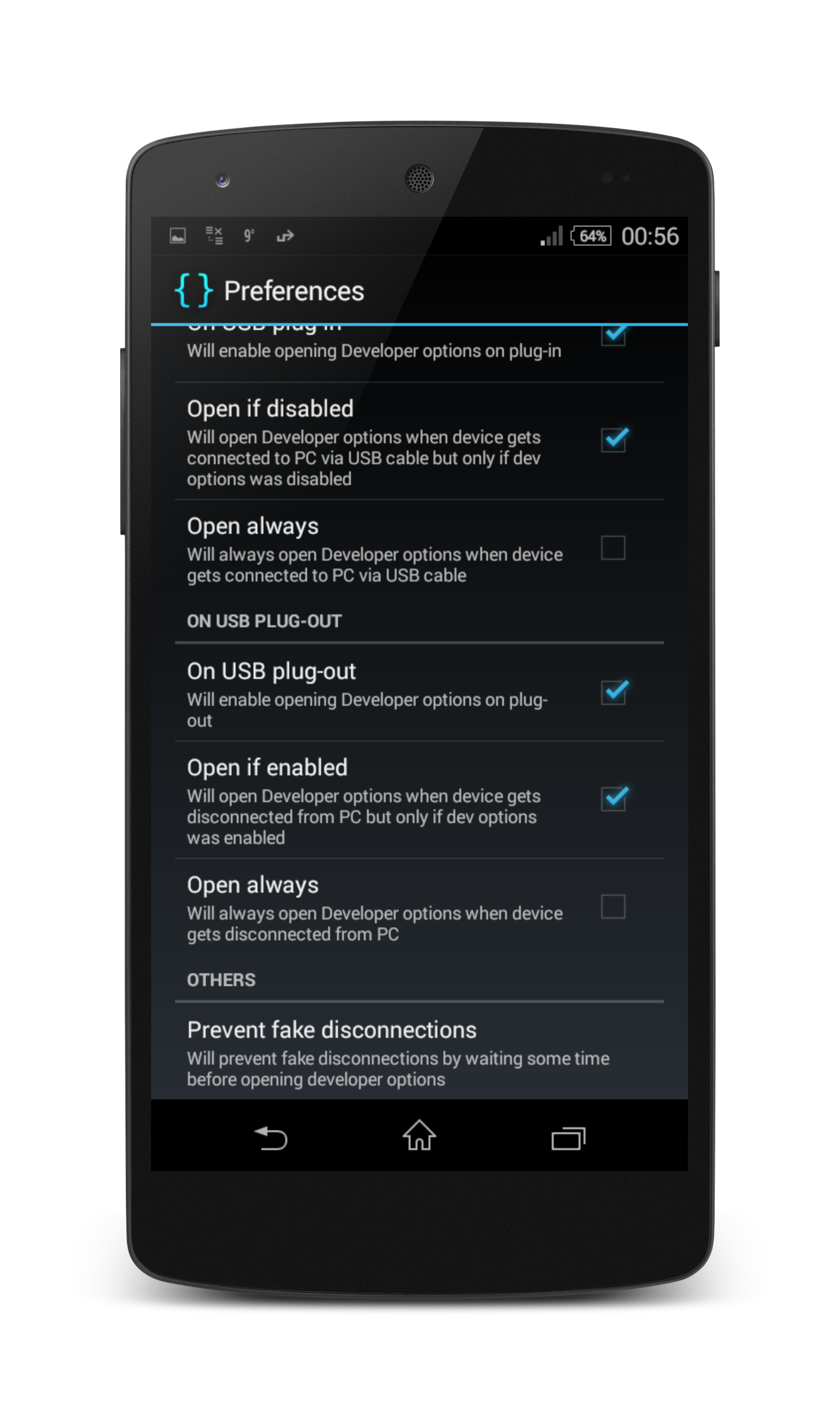 اسکرین شات 2 برنامه USB Debugging