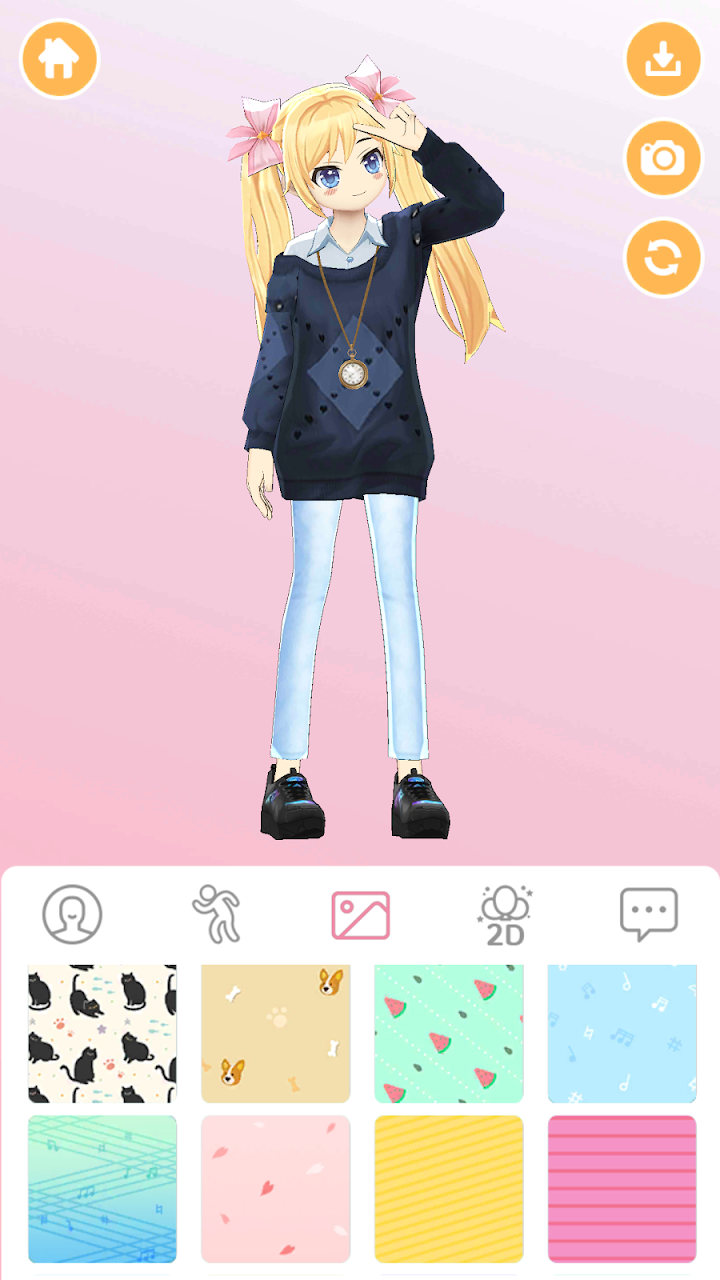 اسکرین شات 1 بازی Girl-Styledoll Fashion Show - 3D Avatar maker