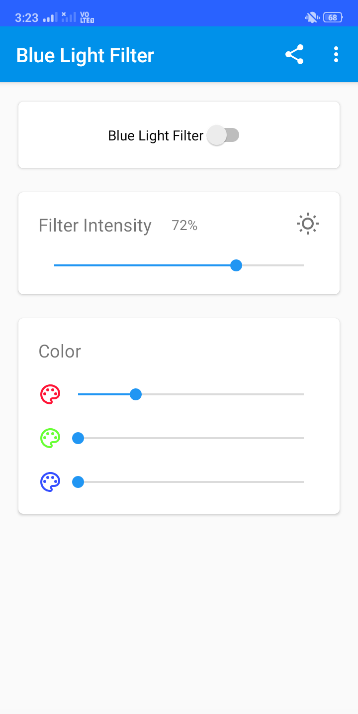 اسکرین شات 2 برنامه Night Screen Blue Light Filter