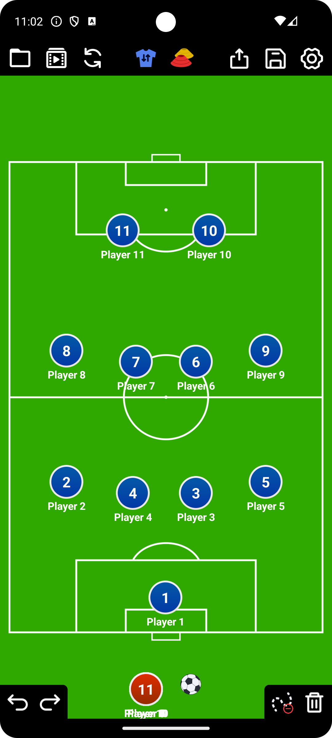 اسکرین شات 1 برنامه Coach Tactic Board: Soccer