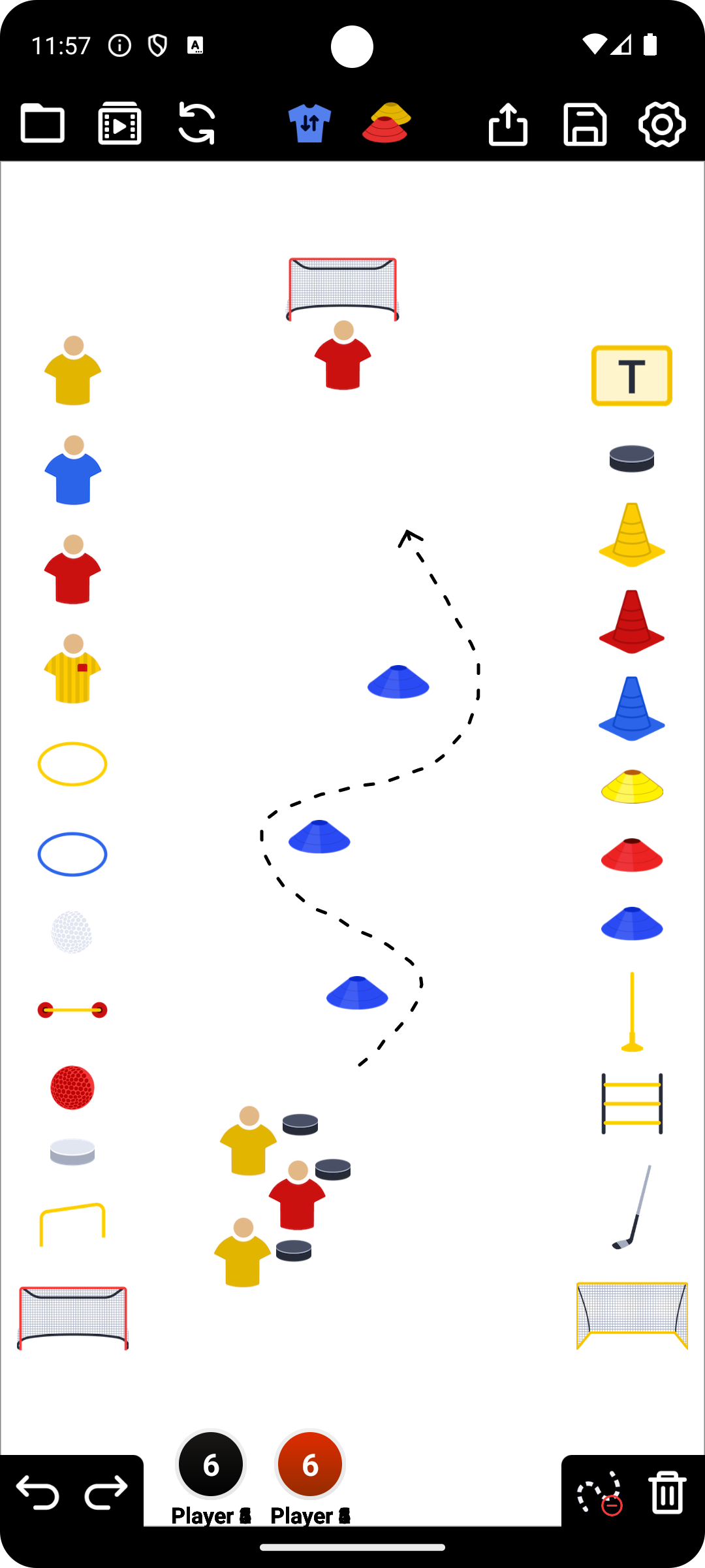 اسکرین شات 2 برنامه Coach Tactic Board: Hockey