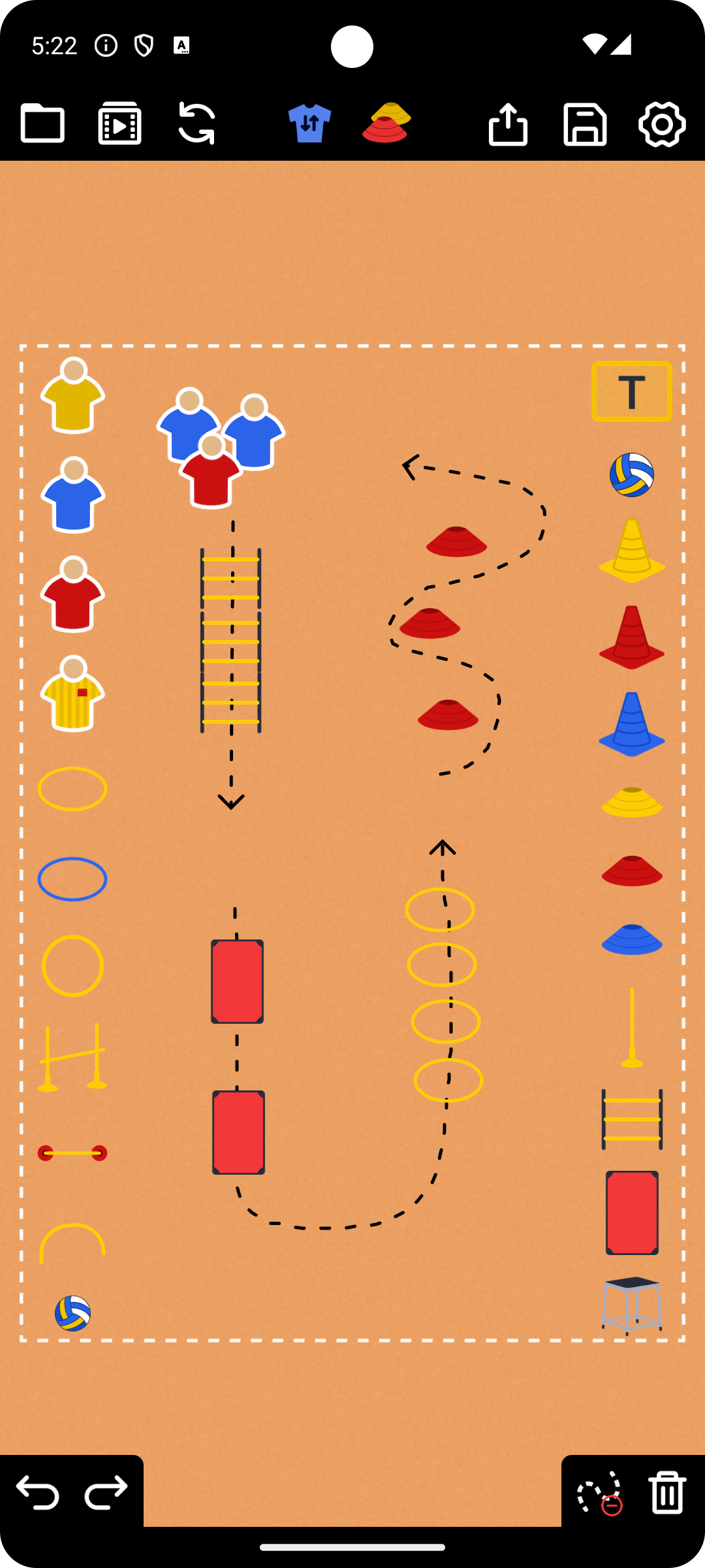 اسکرین شات 2 برنامه Coach Tactic Board: Volley