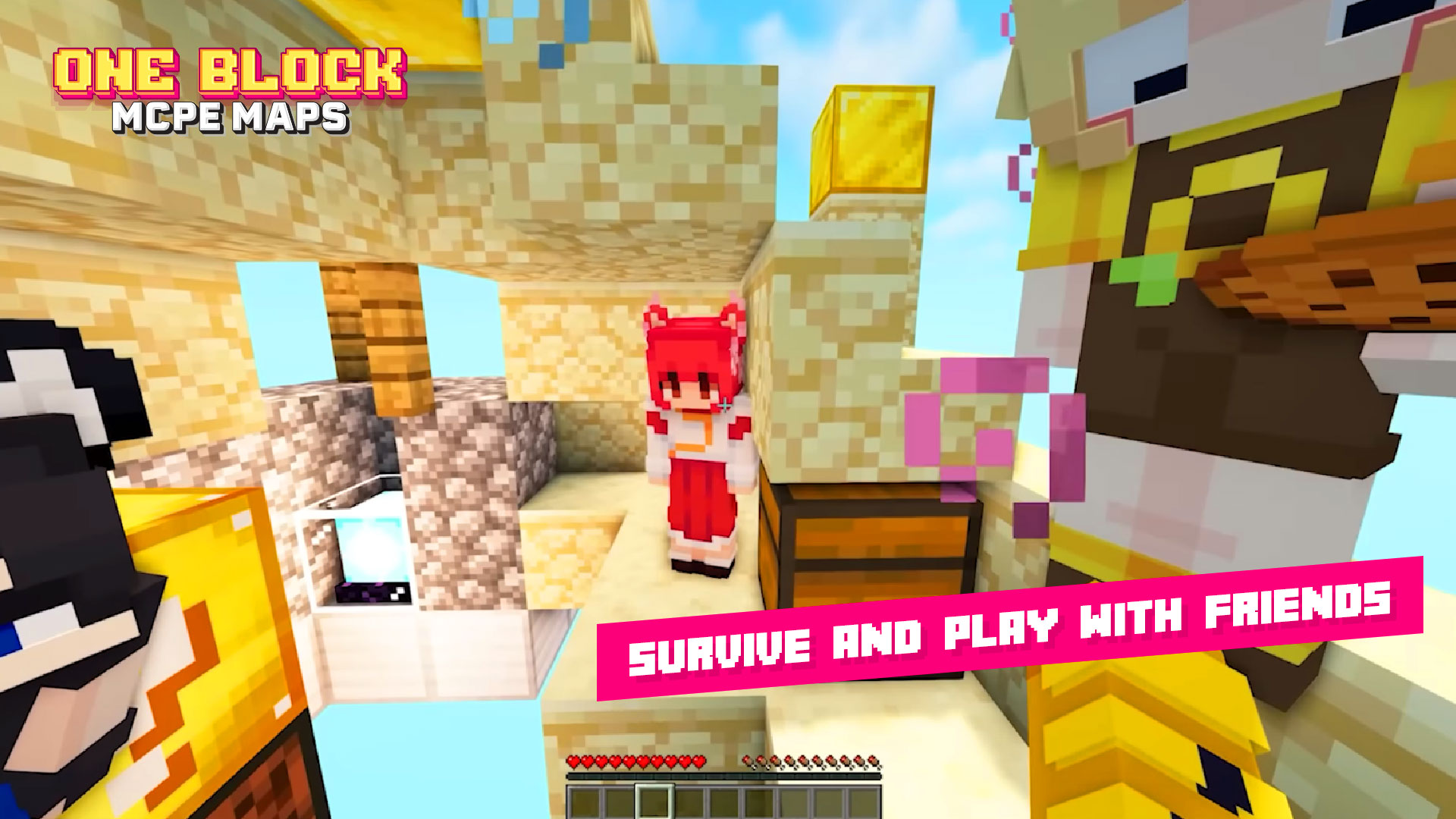 اسکرین شات 5 برنامه Craft One Block Survival Maps