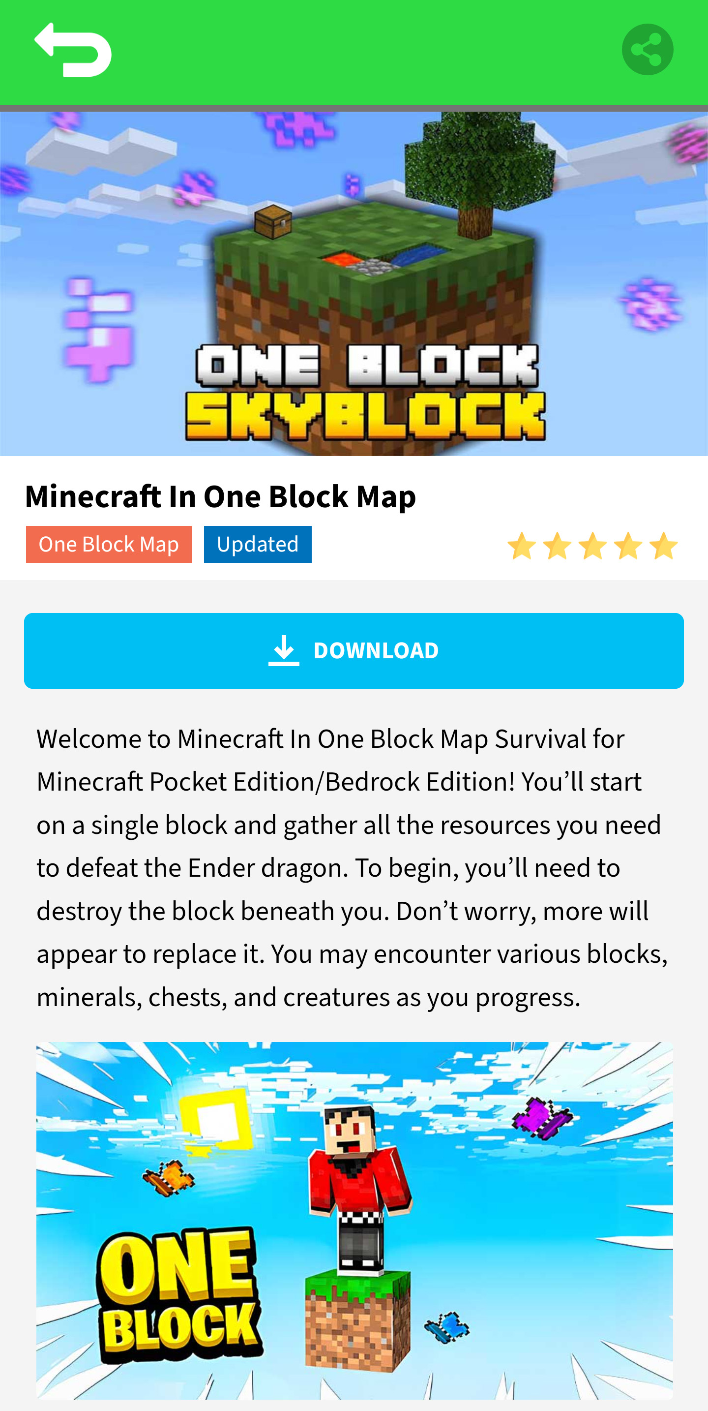 اسکرین شات 7 برنامه Craft One Block Survival Maps