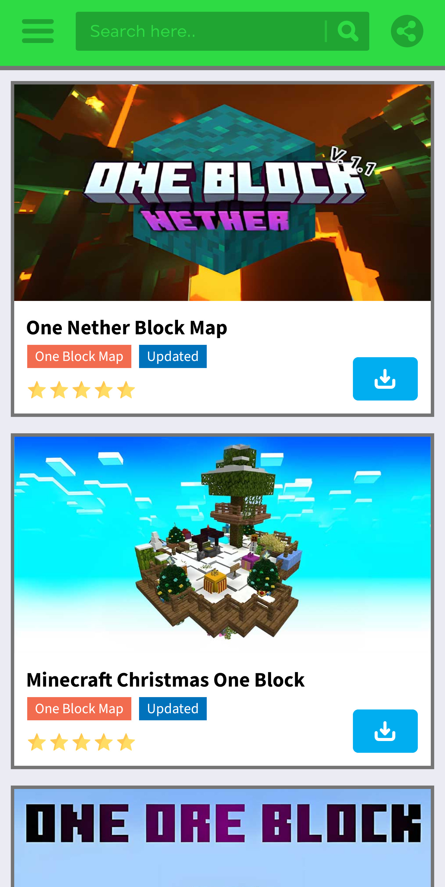 اسکرین شات 6 برنامه Craft One Block Survival Maps