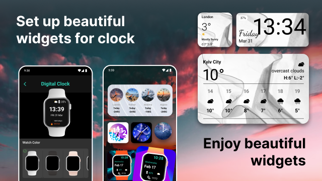 اسکرین شات 8 برنامه Widgets OS 18 - Color Widgets