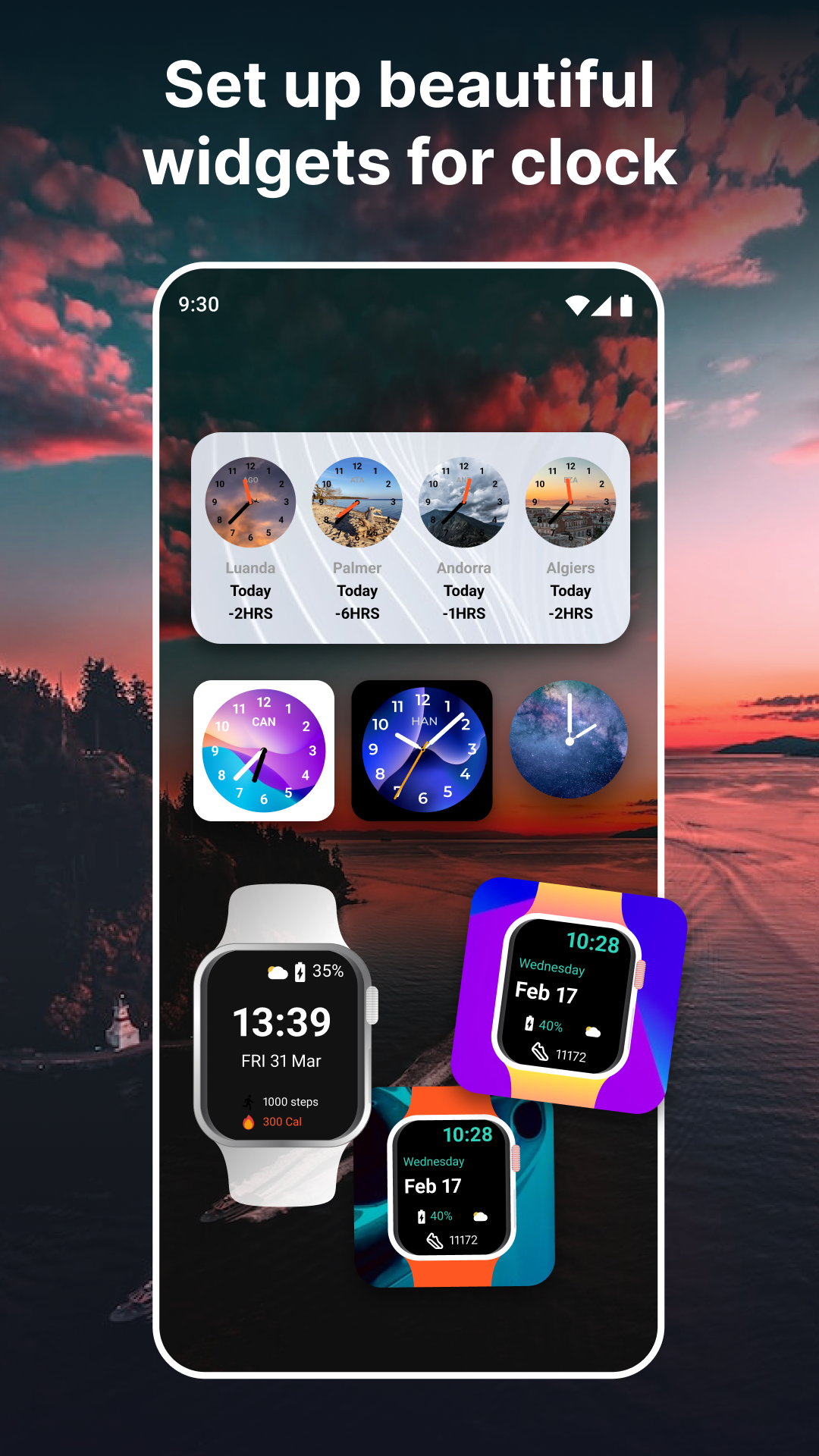 اسکرین شات 5 برنامه Widgets OS 18 - Color Widgets