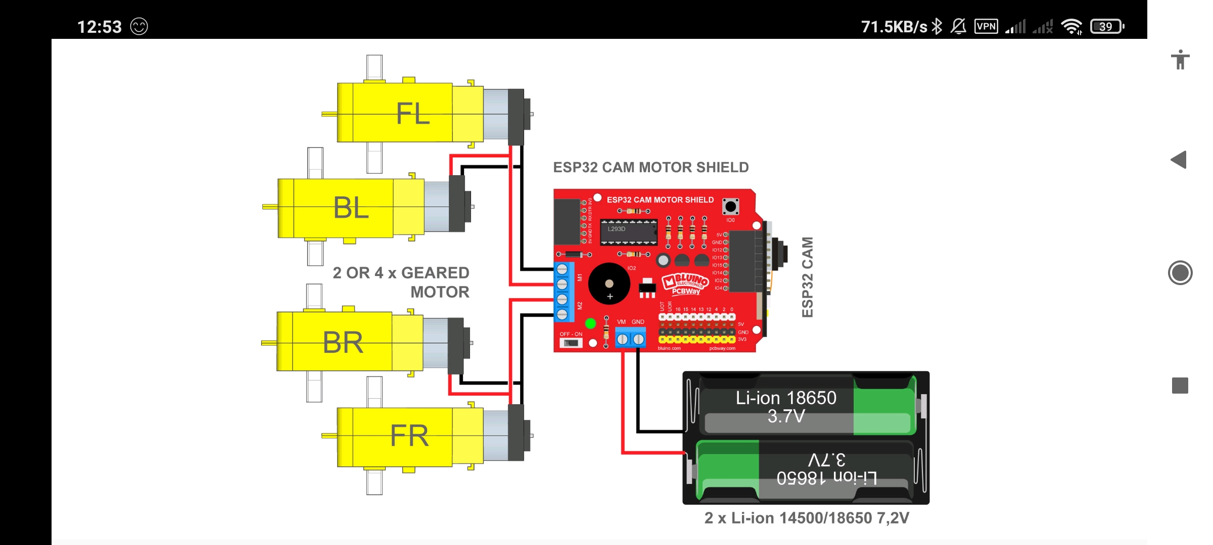 اسکرین شات 3 برنامه ESP32 Camera Wifi Robot Car