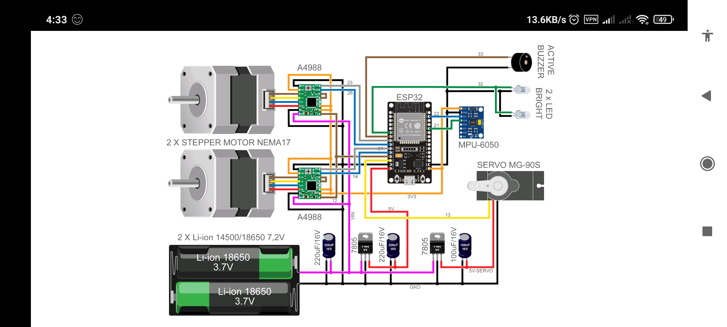 اسکرین شات 2 برنامه ESP32 Wifi Balancing Robot