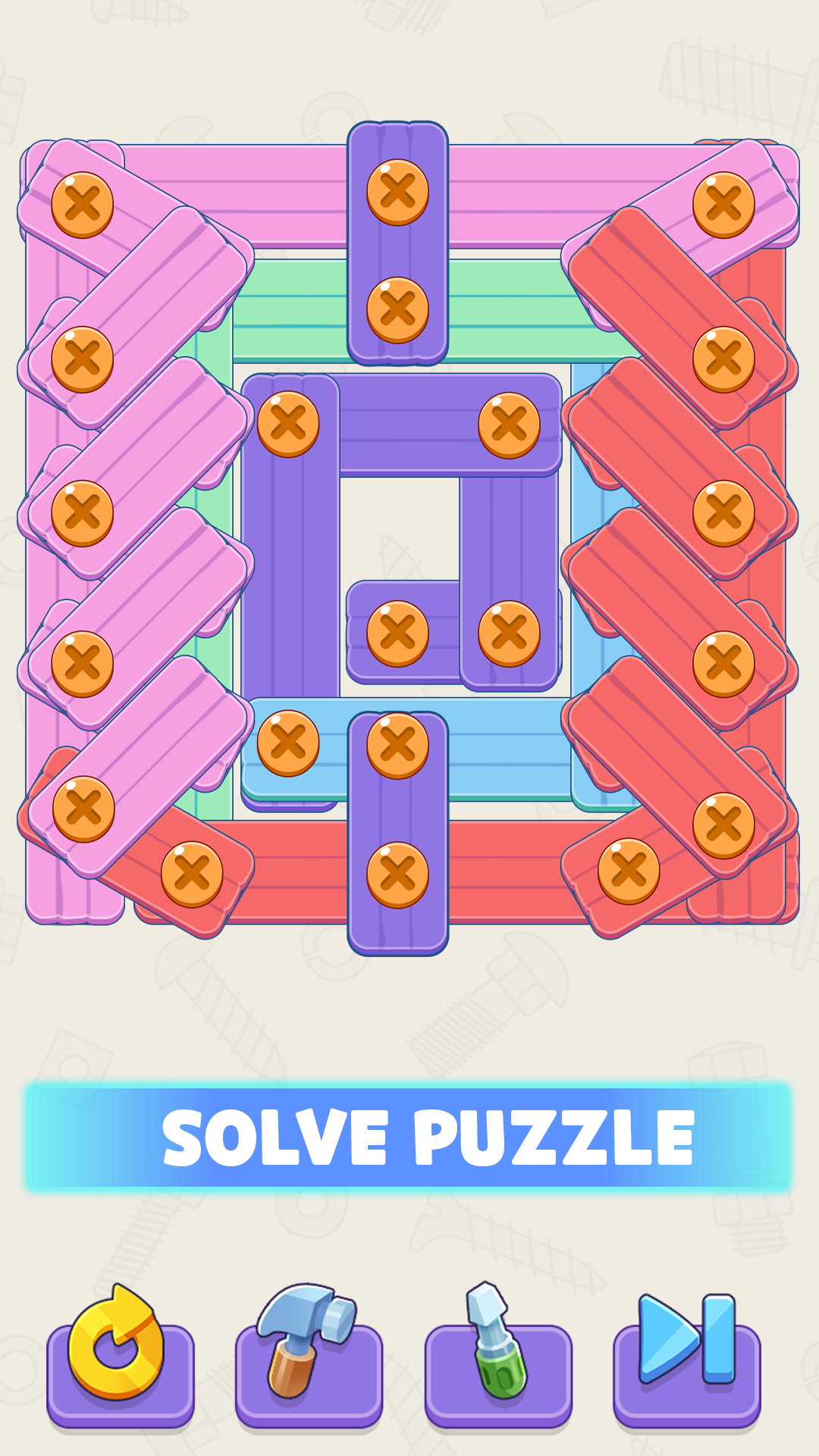 اسکرین شات 3 بازی Screw It Out: Wood Puzzle