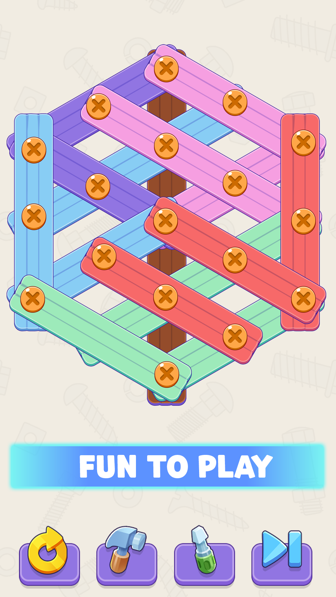 اسکرین شات 2 بازی Screw It Out: Wood Puzzle
