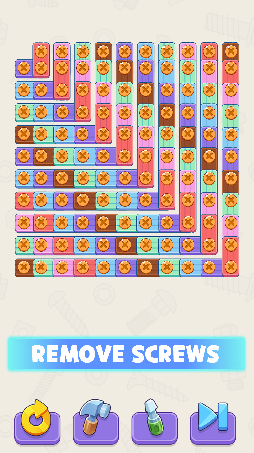 اسکرین شات 6 بازی Screw It Out: Wood Puzzle