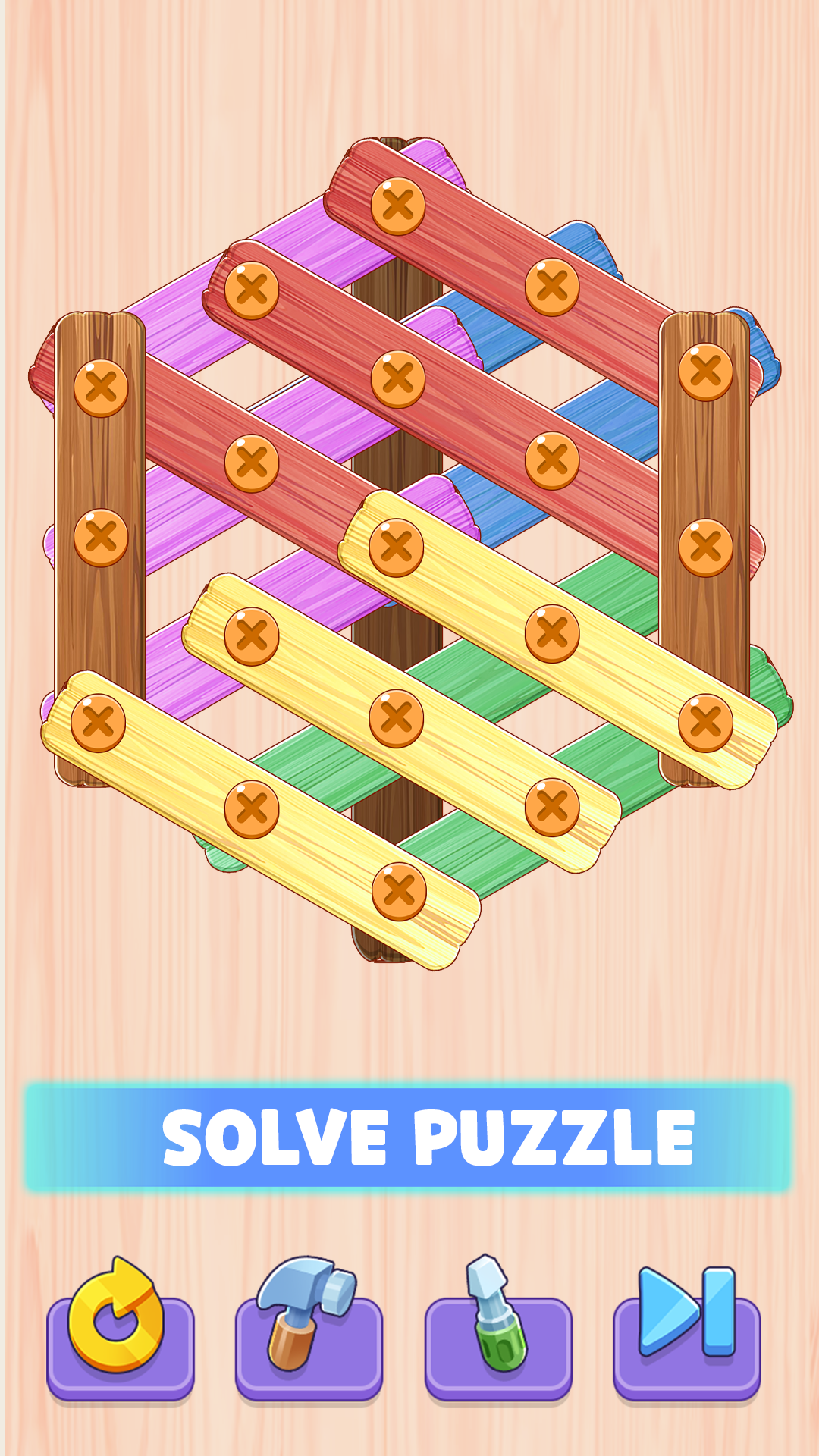 اسکرین شات 5 بازی Screw It Out: Wood Puzzle